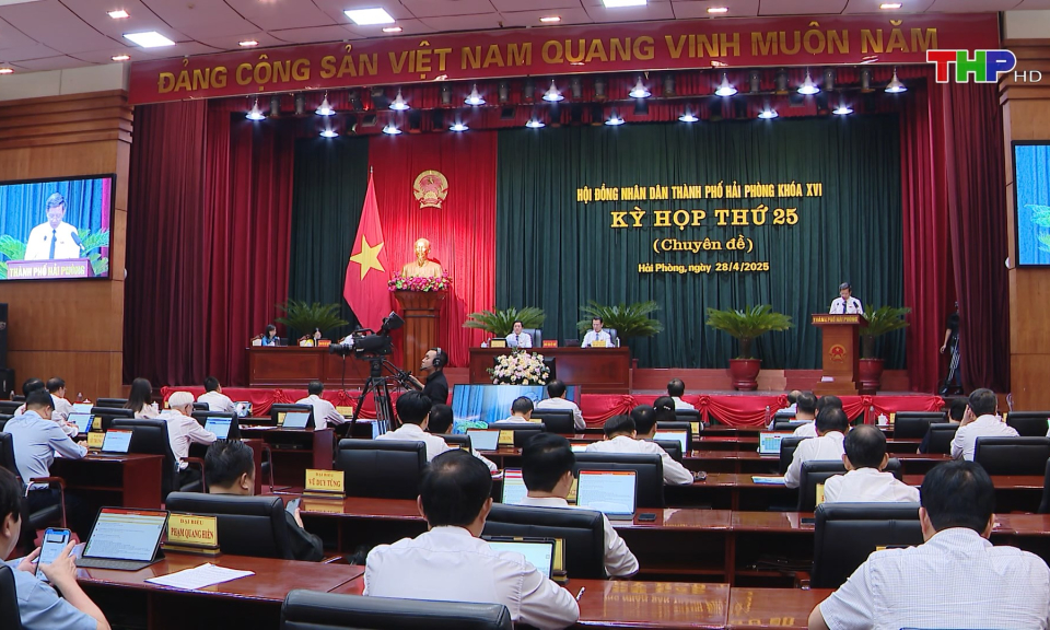 Kỳ họp thứ 25 HĐND th&agrave;nh phố kh&oacute;a XVI