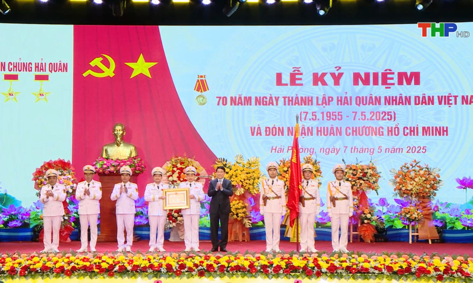 Quân chủng Hải quân đón nhận Huân chương Hồ Chí Minh 