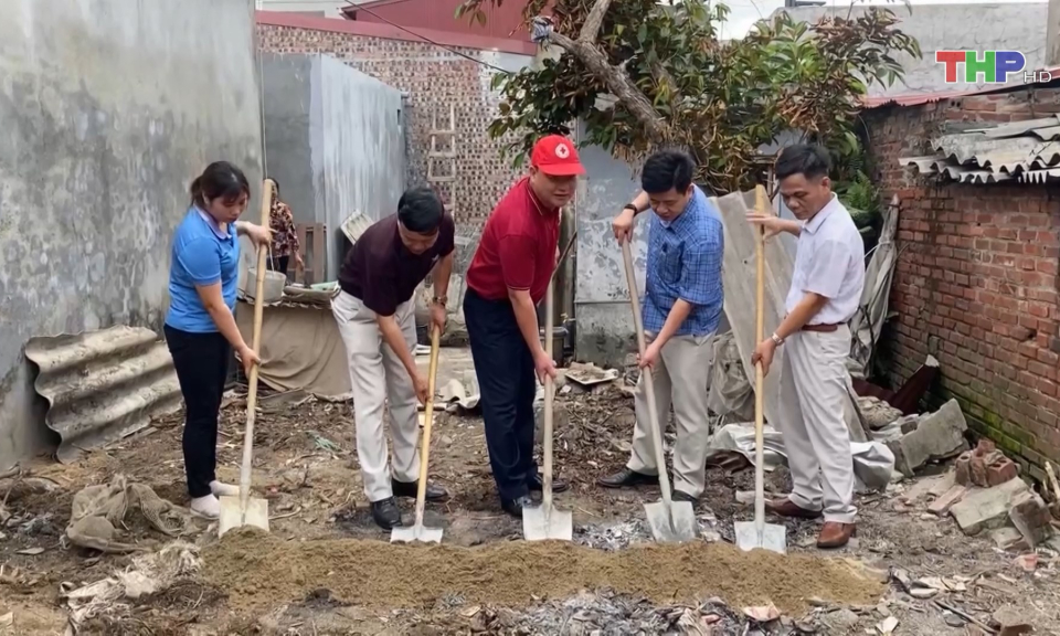 Khởi công xây nhà Chữ thập đỏ 
