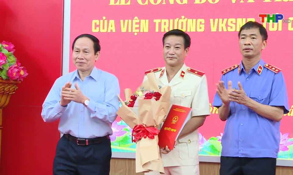 Công bố quyết định về công tác cán bộ tại Viện Kiểm sát nhân dân thành phố Hải Phòng sau hợp nhất