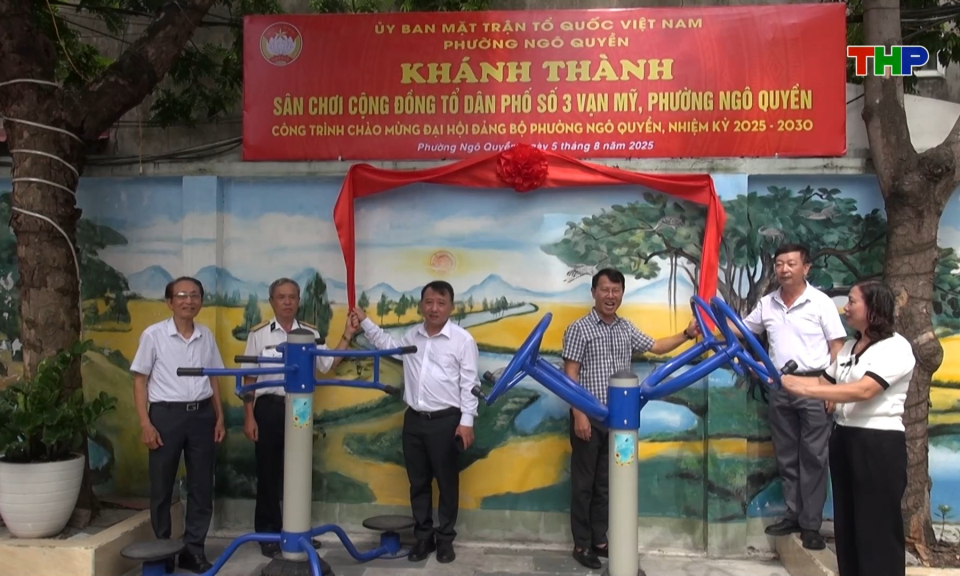 Phường Ng&ocirc; Quyền: Kh&aacute;nh th&agrave;nh c&aacute;c c&ocirc;ng tr&igrave;nh ch&agrave;o mừng Đại hội Đảng bộ 