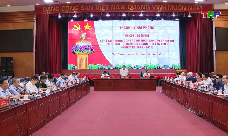Lấy ý kiến Dự thảo Báo cáo chính trị Đại hội Đảng bộ thành phố 2025-2030