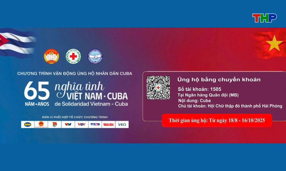Hội Chữ thập đỏ thành phố vận động ủng hộ nhân dân Cuba