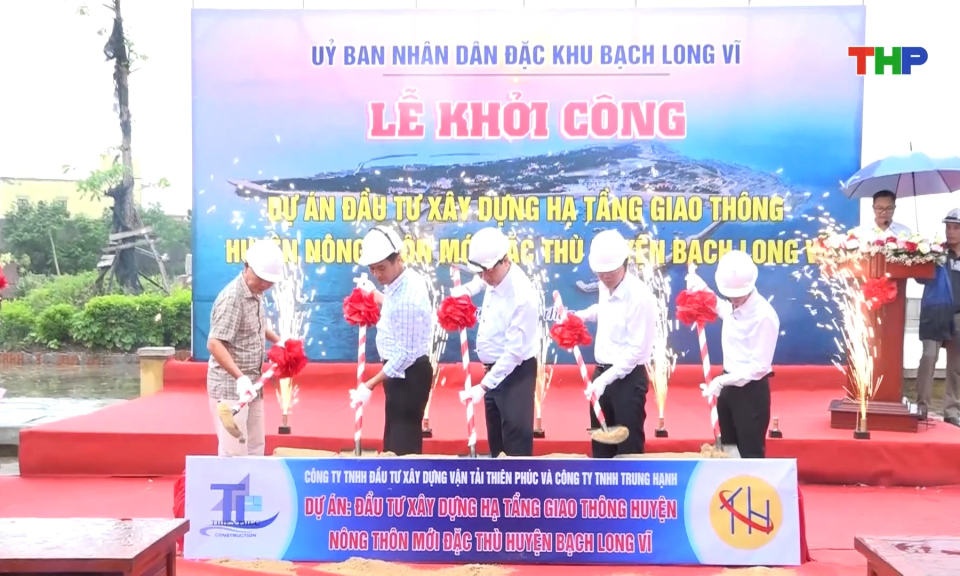 Khởi công Dự án xây dựng đường nông thôn mới đặc thù Bạch Long Vĩ