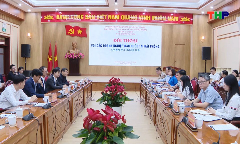 Hội nghị đối thoại với doanh nghiệp H&agrave;n Quốc tại Hải Ph&ograve;ng