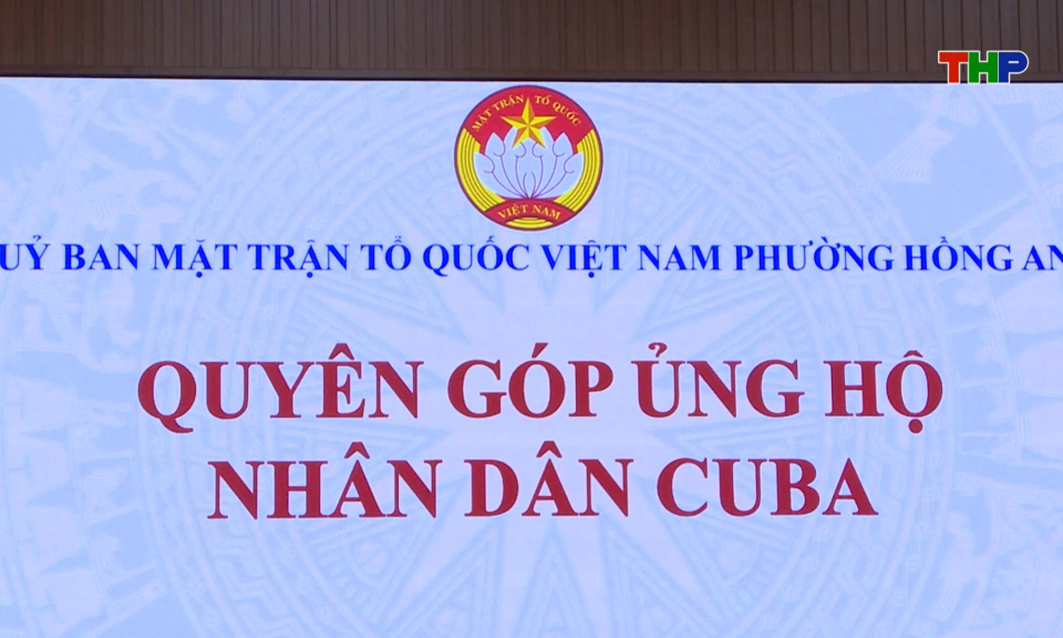 Chung tay ủng hộ nh&acirc;n d&acirc;n Cuba