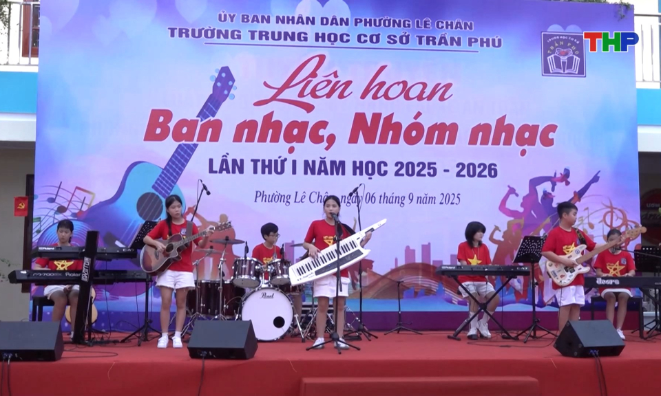 Liên hoan ban nhạc, nhóm nhạc - Sáng tạo của học sinh THCS Trần Phú