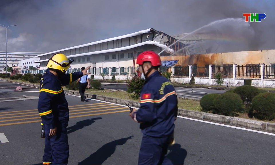 Th&ocirc;ng tin ban đầu về vụ ch&aacute;y tại khu c&ocirc;ng nghiệp Đồ Sơn
