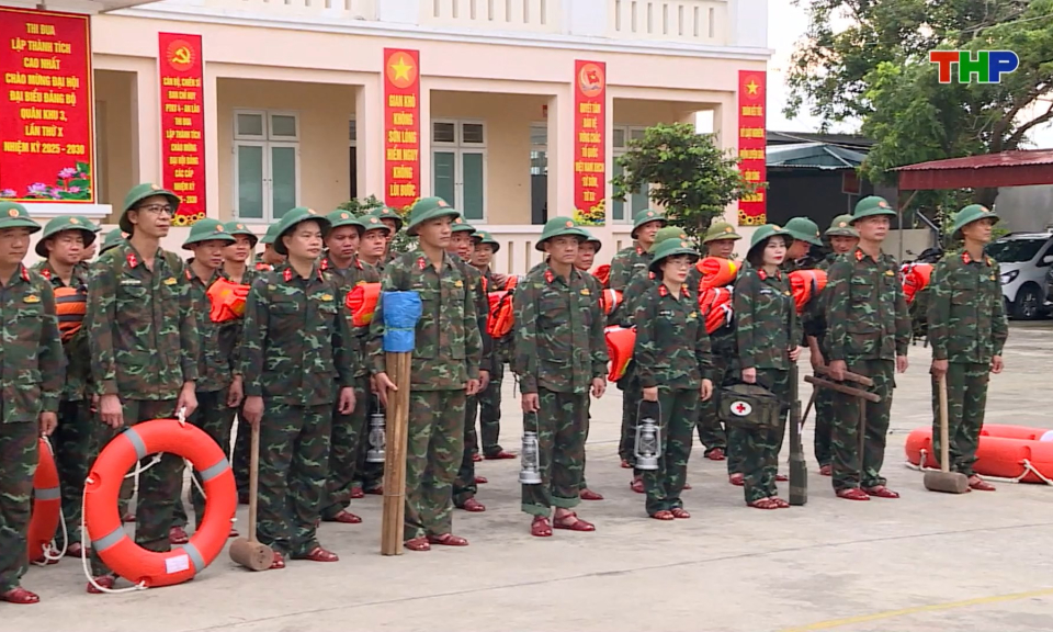 Lực lượng vũ trang sẵn s&agrave;ng tham gia ph&ograve;ng chống thi&ecirc;n tai, t&igrave;m kiếm cứu nạn
