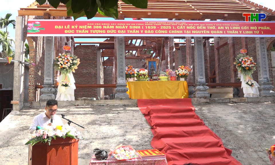 Tôn tạo khu tưởng niệm Danh y Đào Công Chính
