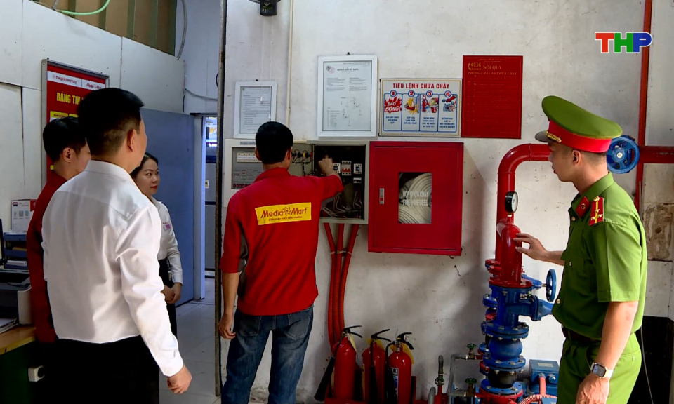 Bảo đảm an to&agrave;n ph&ograve;ng ch&aacute;y chữa ch&aacute;y tại c&aacute;c si&ecirc;u thị, trung t&acirc;m thương mại