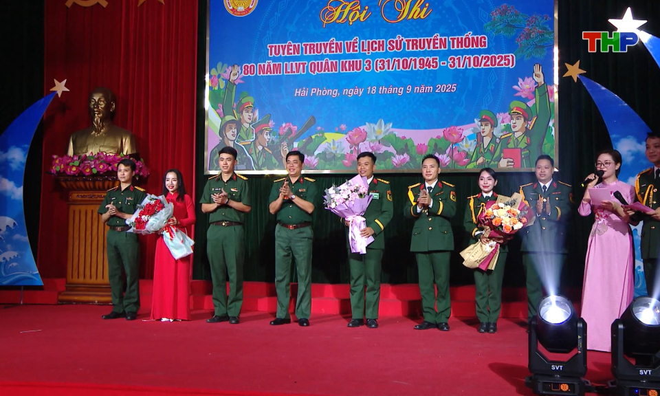 Sôi nổi hội thi tìm hiểu lịch sử truyền thống lực lượng vũ trang Quân khu 3
