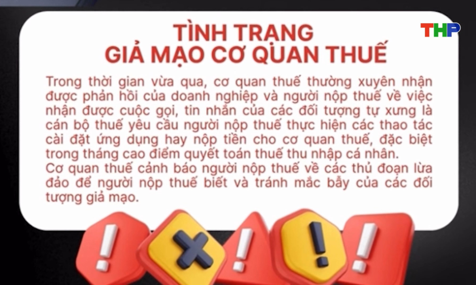 Cảnh b&aacute;o h&agrave;nh vi lừa đảo, giả mạo cơ quan thuế
