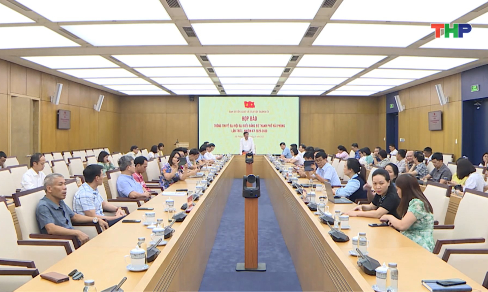 Họp báo về Đại hội đại biểu Đảng bộ thành phố Hải Phòng lần thứ I