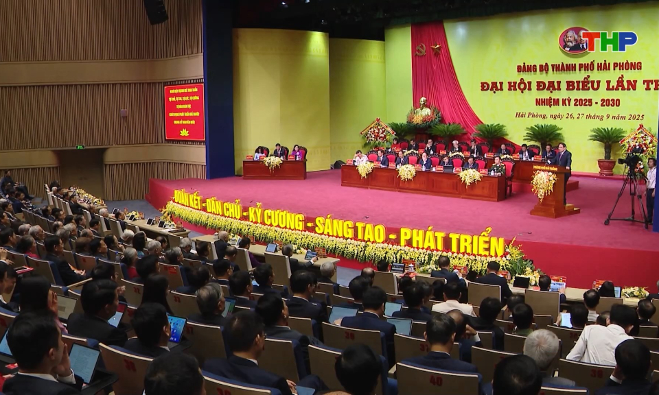 Khai mạc Đại hội đại biểu Đảng bộ th&agrave;nh phố lần thứ I, nhiệm kỳ 2025-2030  