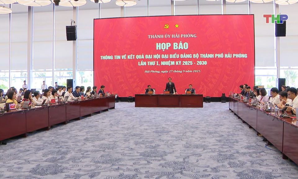 Họp b&aacute;o th&ocirc;ng b&aacute;o kết quả Đại hội Đại biểu Đảng bộ th&agrave;nh phố lần thứ I, nhiệm kỳ 2025-2030 