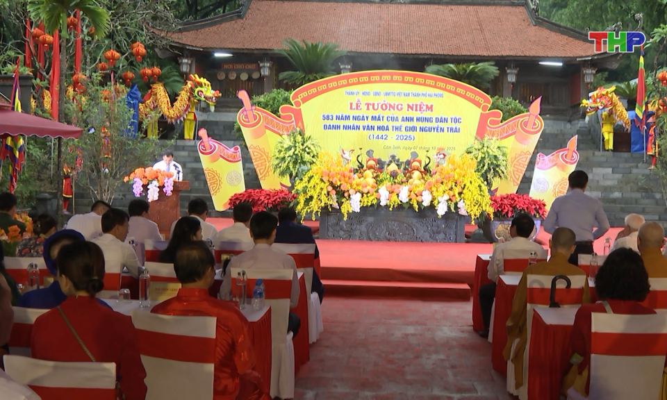 Tưởng niệm 583 năm ng&agrave;y mất Anh h&ugrave;ng d&acirc;n tộc, Danh nh&acirc;n văn h&oacute;a thế giới Nguyễn Tr&atilde;i