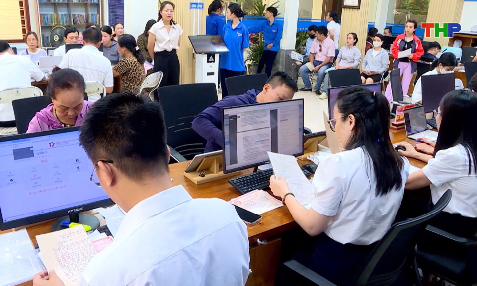 C&aacute;c sở, ng&agrave;nh giải quyết hơn 95% số hồ sơ thủ tục h&agrave;nh ch&iacute;nh trước hạn