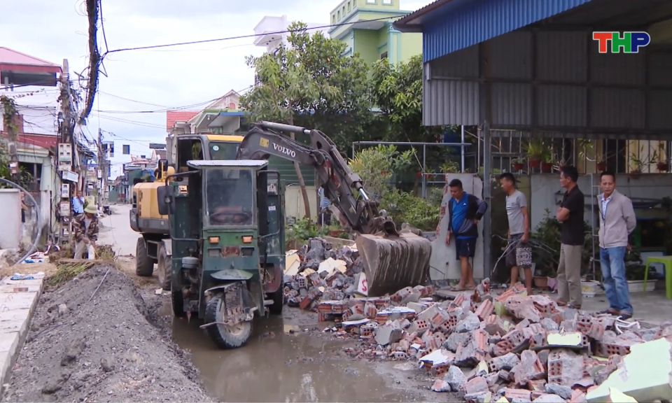 Tập trung giải ph&oacute;ng mặt bằng phục vụ c&aacute;c c&ocirc;ng tr&igrave;nh n&ocirc;ng th&ocirc;n mới kiểu mẫu