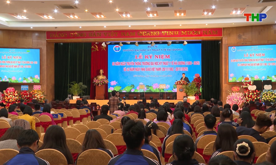 Kỷ niệm 65 năm ng&agrave;y truyền thống Trường Đại học Kỹ thuật y tế Hải Dương