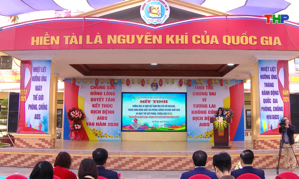 Hưởng ứng Th&aacute;ng h&agrave;nh động quốc gia ph&ograve;ng, chống HIV/AIDS năm 2025