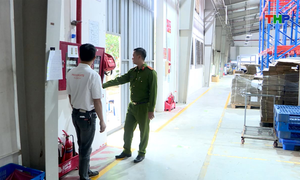 Phòng cháy chữa cháy và cứu nạn cứu hộ: Tăng cường công tác phòng cháy chữa cháy tại các doanh nghiệp sản xuất