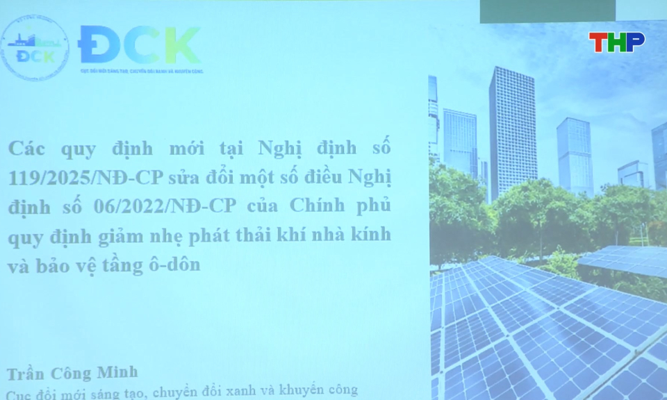 Phổ biến các quy định pháp luật về kiểm kê, giảm nhẹ phát thải khí nhà kính
