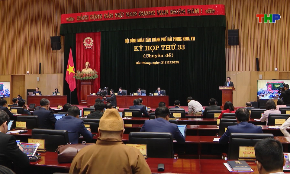 Kỳ họp thứ 33 HĐND th&agrave;nh phố kho&aacute; XVI, nhiệm kỳ 2021- 2026