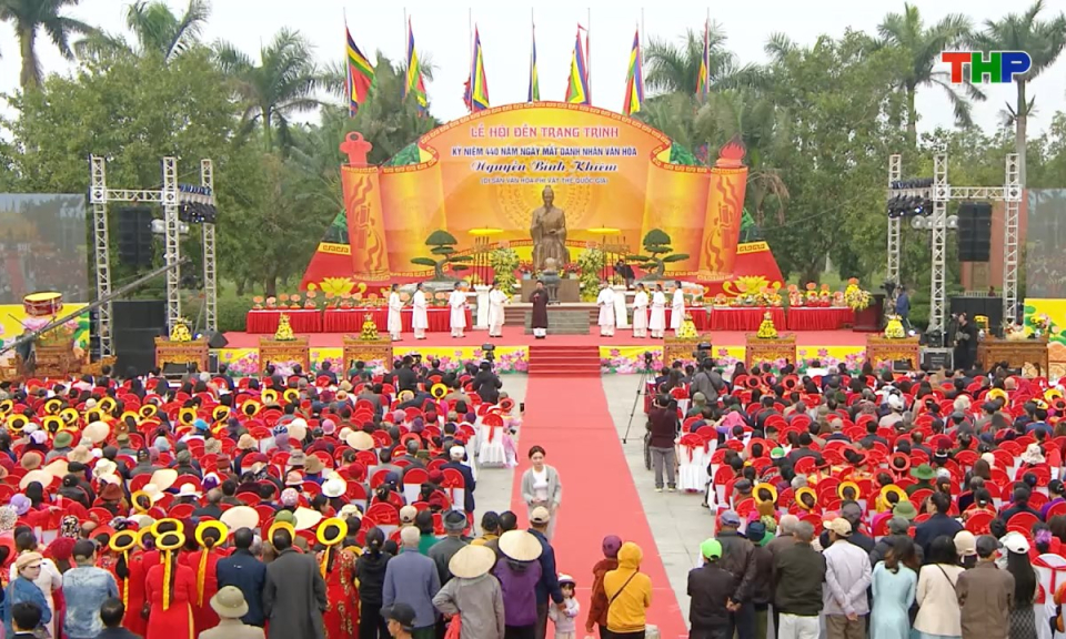Lễ hội Đền Trạng Tr&igrave;nh - Kỷ niệm 440 năm Ng&agrave;y mất Danh nh&acirc;n văn h&oacute;a Nguyễn Bỉnh Khi&ecirc;m