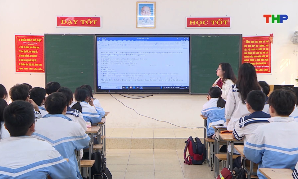 Thi học sinh giỏi trung học cơ sở - Th&uacute;c đẩy phong tr&agrave;o thi đua dạy tốt học tốt