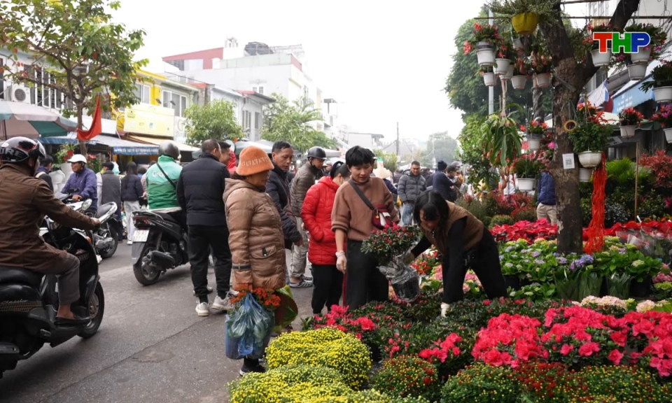 Điểm hẹn du lịch: Nhộn nhịp chợ hoa ng&agrave;y gi&aacute;p Tết