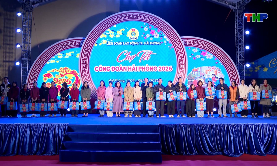 Khai mạc Chợ Tết Công đoàn Hải Phòng đợt 2