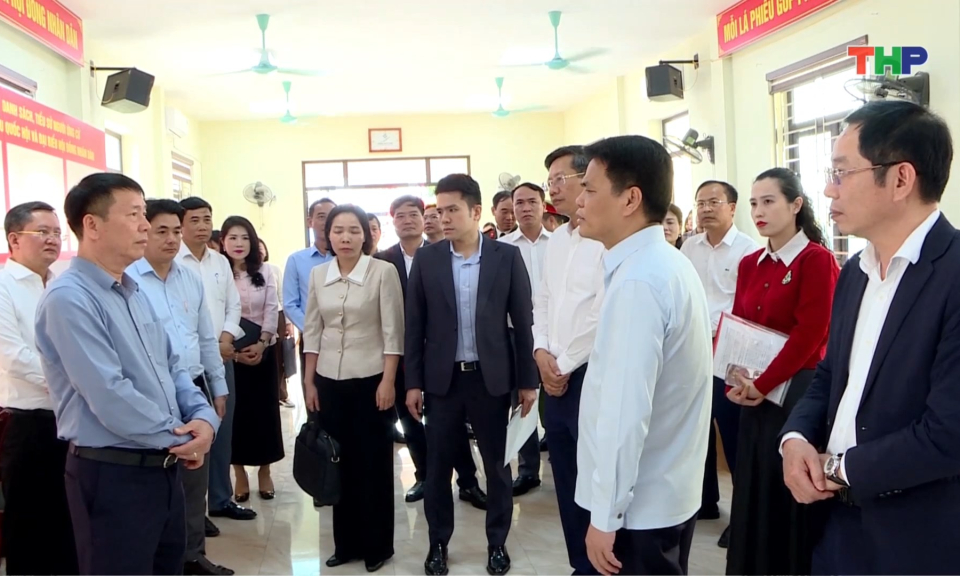 Kiểm tra c&ocirc;ng t&aacute;c chuẩn bị bầu cử 