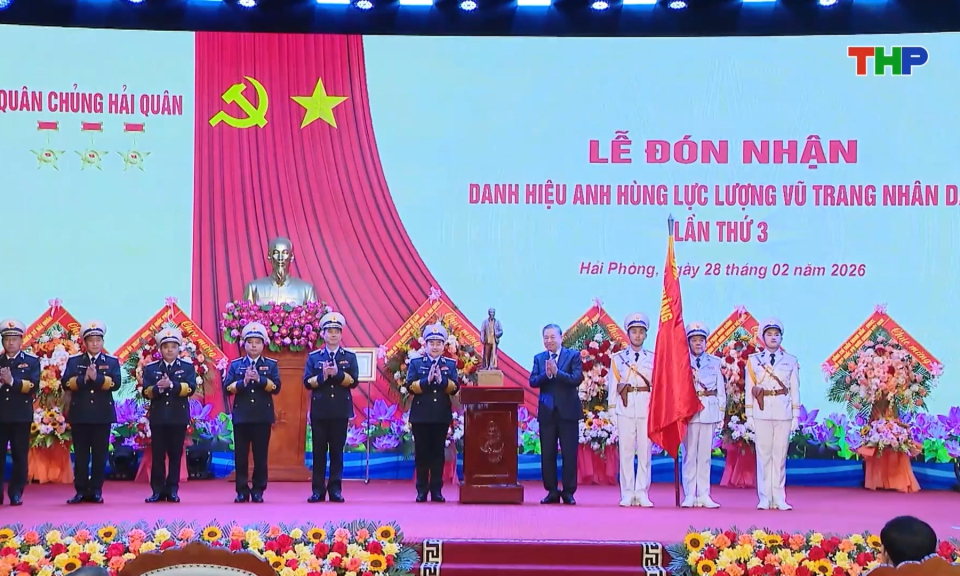 Quân chủng Hải quân đón nhận danh hiệu Anh hùng Lực lượng vũ trang nhân dân