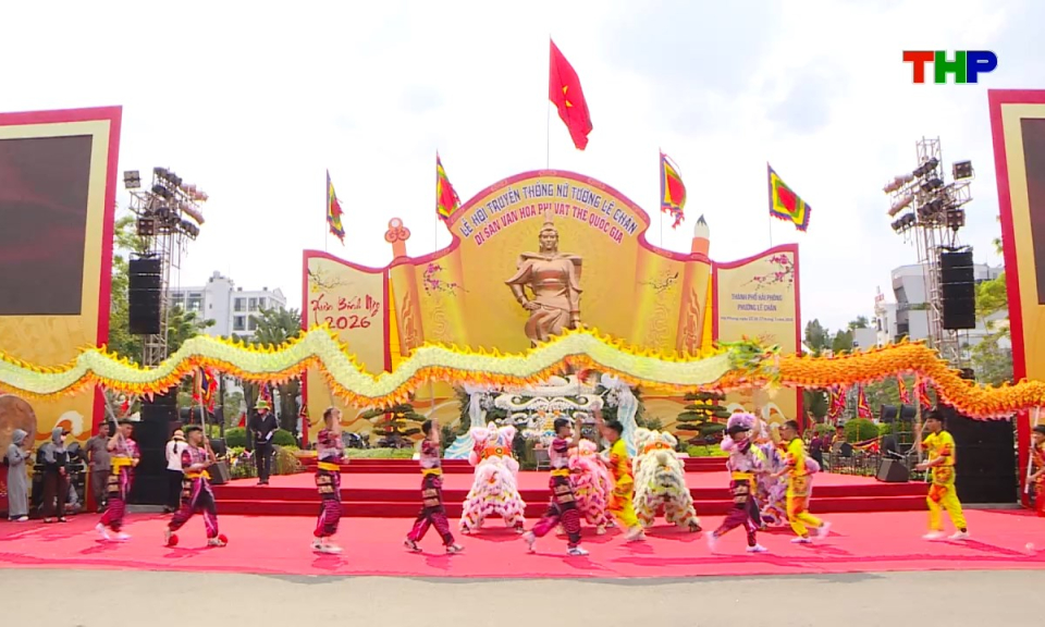 Điểm hẹn du lịch: Rộn r&agrave;ng Lễ hội truyền thống Nữ tướng L&ecirc; Ch&acirc;n 2026