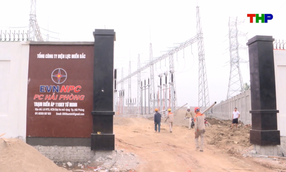 Chuẩn bị kh&aacute;nh th&agrave;nh dự &aacute;n đường d&acirc;y v&agrave; trạm biến &aacute;p 110kV Tứ Minh (Đại An 2)