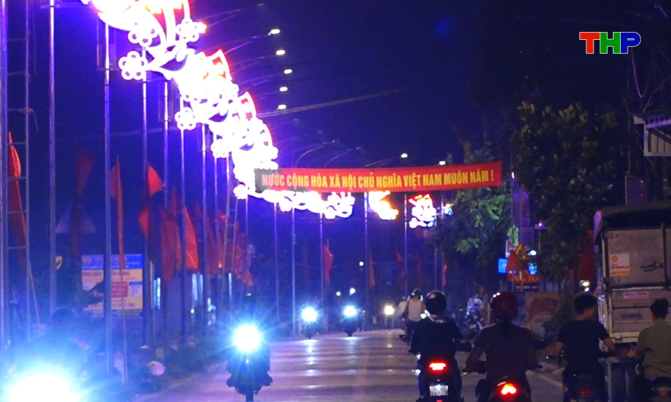 Kh&aacute;nh th&agrave;nh hệ thống chiếu s&aacute;ng tại x&atilde; Trường T&acirc;n