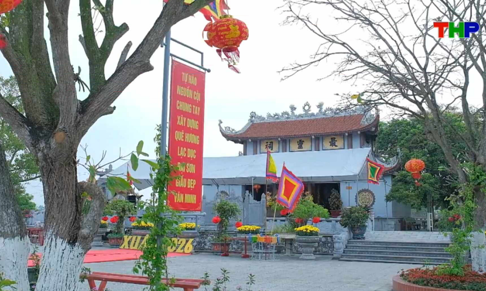 Chạm Hải Ph&ograve;ng: Đ&igrave;nh, đền Lạc Dục