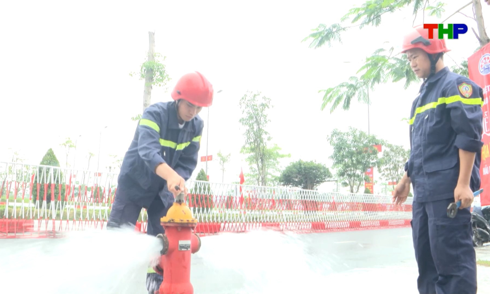 Bảo đảm an to&agrave;n ph&ograve;ng ch&aacute;y, chữa ch&aacute;y tại Lễ hội Hoa Phượng Đỏ 2026