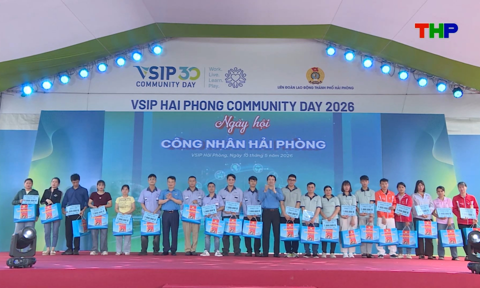 Khai mạc Ng&agrave;y hội C&ocirc;ng nh&acirc;n Hải Ph&ograve;ng