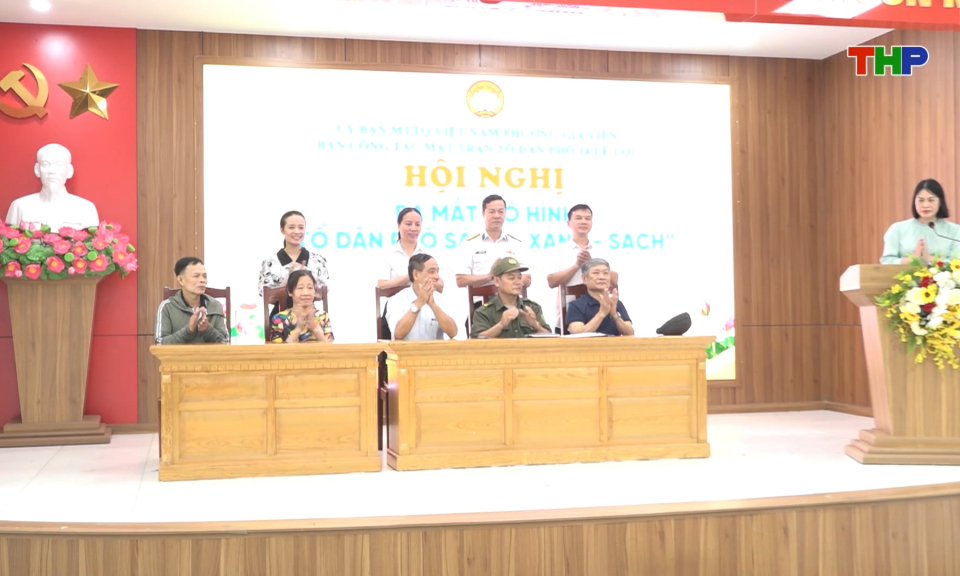 M&ocirc; h&igrave;nh &ldquo;Tổ d&acirc;n phố s&aacute;ng - xanh - sạch&rdquo;