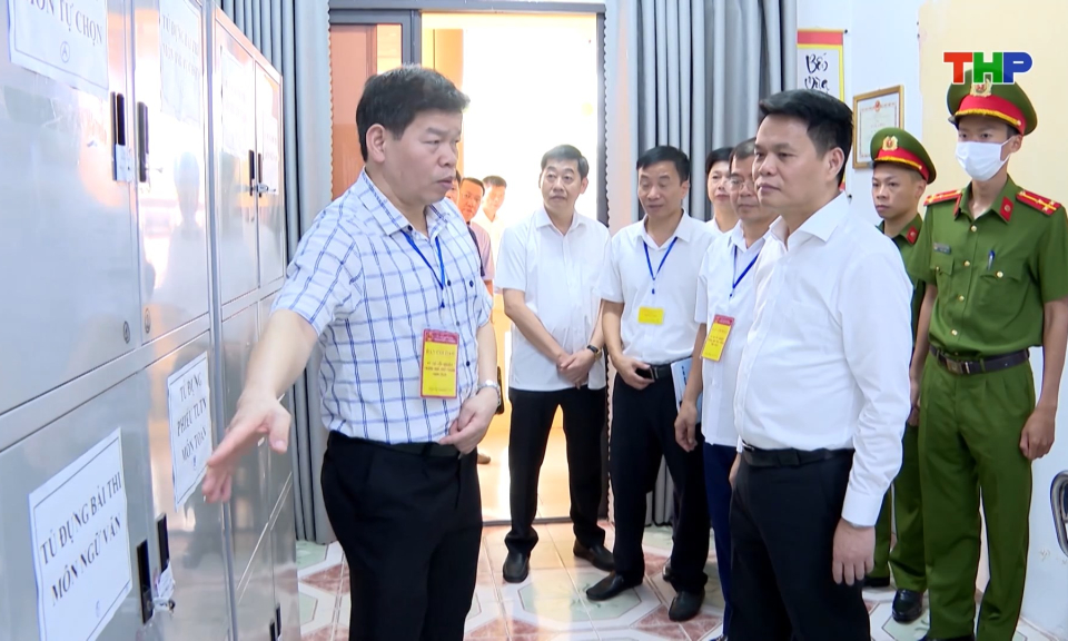 Kiểm tra c&ocirc;ng t&aacute;c chuẩn bị kỳ thi tốt nghiệp THPT