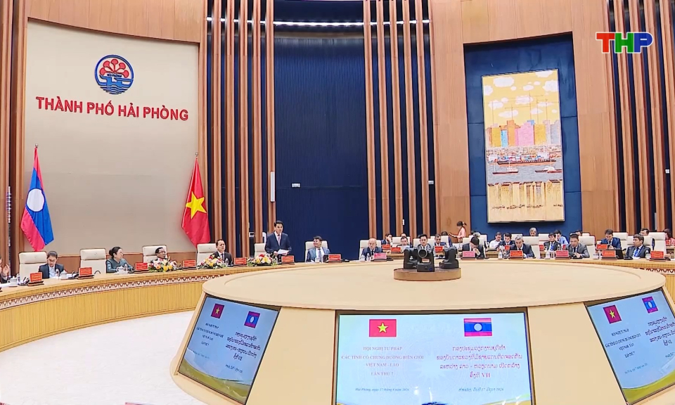 Hội nghị tư ph&aacute;p c&aacute;c tỉnh c&oacute; chung đường bi&ecirc;n giới Việt Nam - L&agrave;o mở rộng lần thứ 7