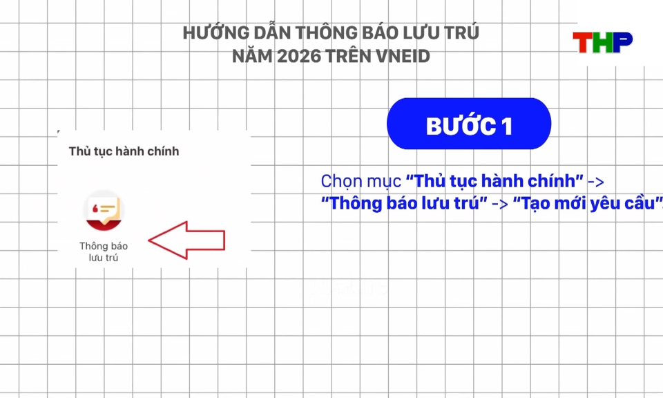 Hướng dẫn c&aacute;ch th&ocirc;ng b&aacute;o lưu tr&uacute; tr&ecirc;n VNeID khi c&oacute; kh&aacute;ch đến ở qua đ&ecirc;m