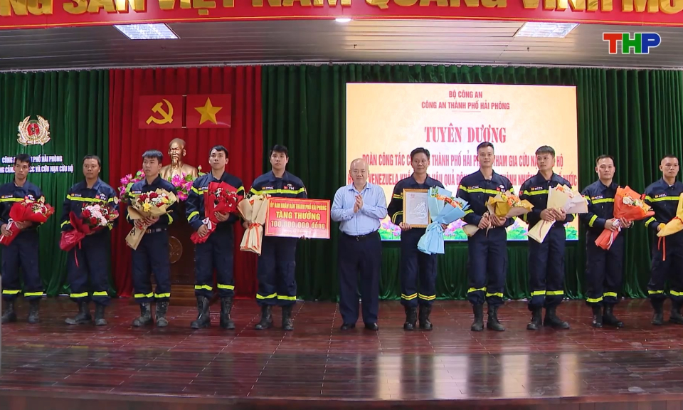 Biểu dương, khen thưởng lực lượng tham gia cứu hộ, cứu nạn tại Venezuela  
