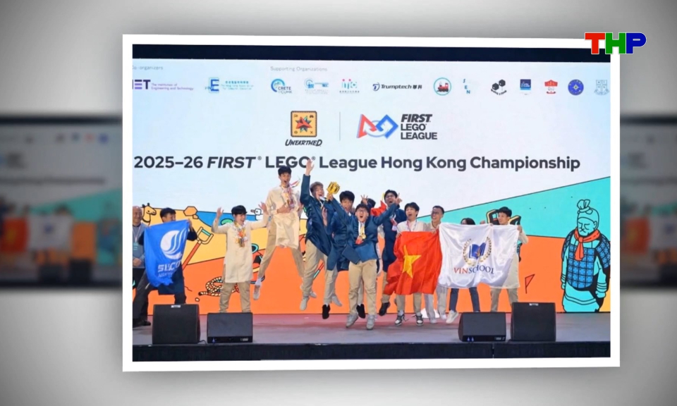 Học sinh Hải Ph&ograve;ng gi&agrave;nh ng&ocirc;i v&ocirc; địch FIRST LEGO League Hong Kong Championship 2025-2026