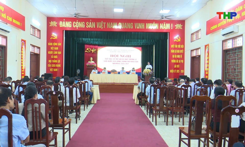 Tiếp x&uacute;c cử tri sau Kỳ họp thường lệ giữa năm HĐND th&agrave;nh phố
