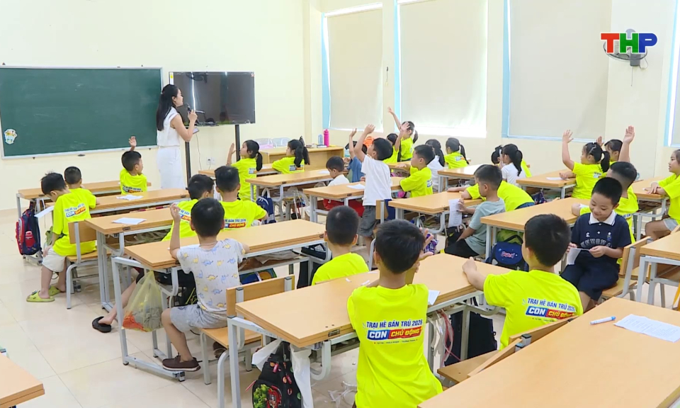 Hiệu quả từ c&aacute;c hoạt động h&egrave; cho thiếu nhi