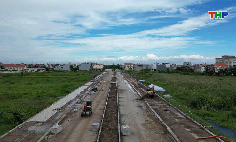 Tiến độ tuyến đường trung t&acirc;m phường Đồ Sơn