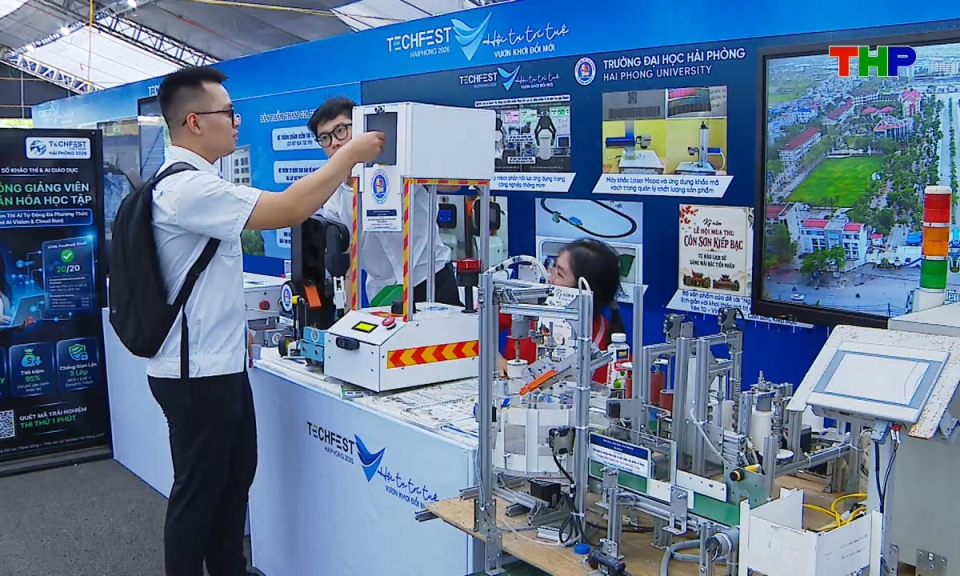 Khoa học c&ocirc;ng nghệ v&agrave; đời sống: Techfest Hải Ph&ograve;ng 2026: Hội tụ tr&iacute; tuệ - Vươn khơi đổi mới